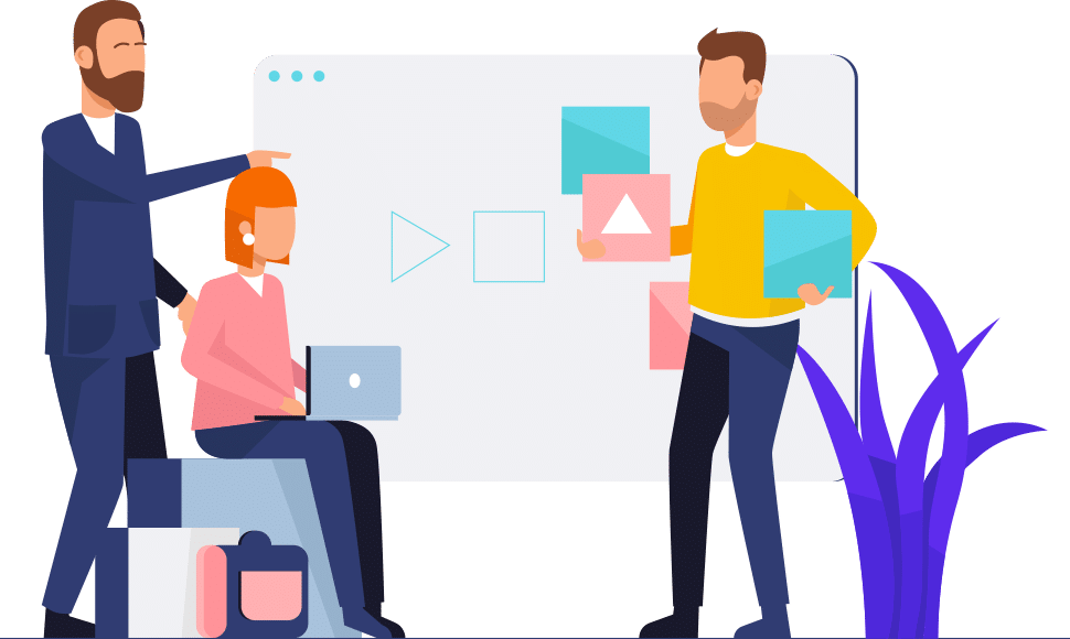 3 People defining objects required for project